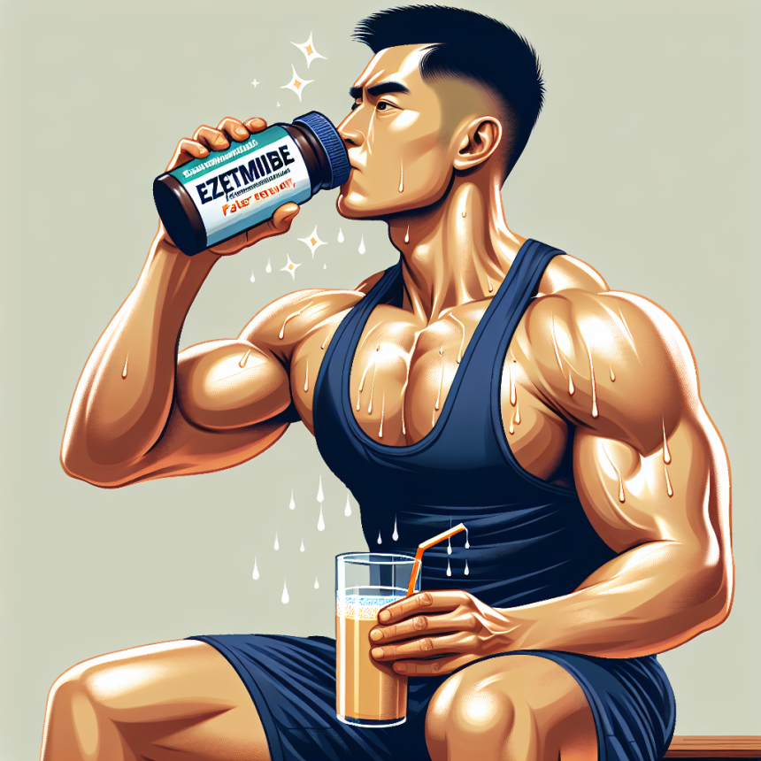 Ezetimibe's impact on muscle recovery post-training