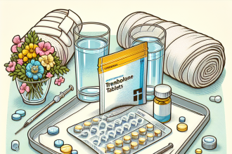 Post-surgical use of trenbolone compresse