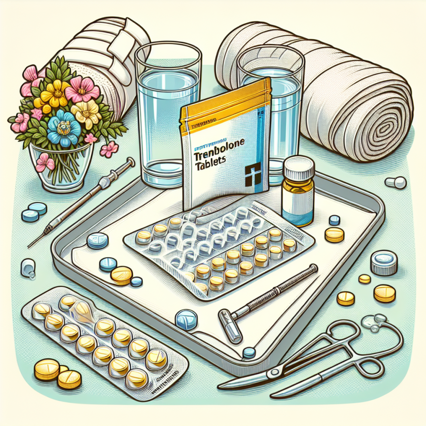 Post-surgical use of trenbolone compresse