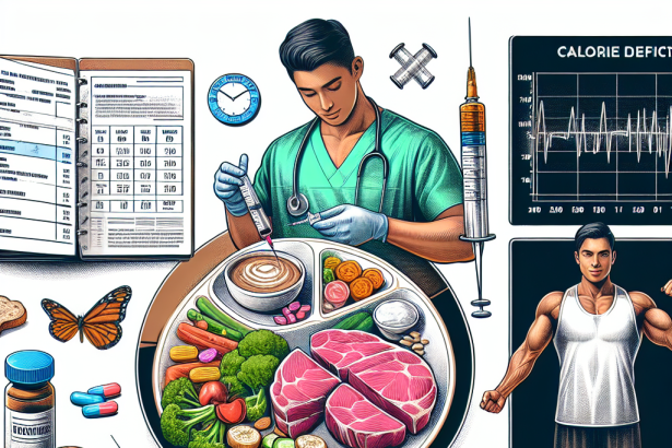 Caloric deficit protocol with methandienone injection