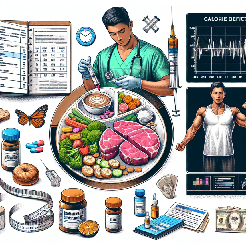 Caloric deficit protocol with methandienone injection