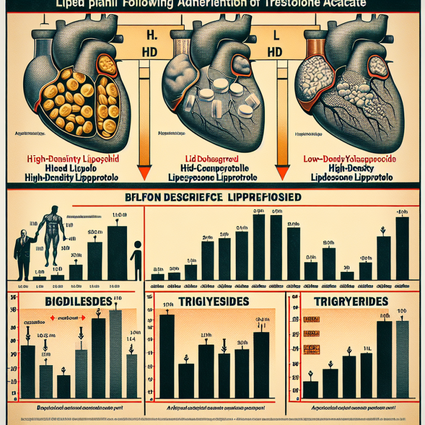 Lipid panel changes from trestolone acetato: hdl, ldl, triglycerides